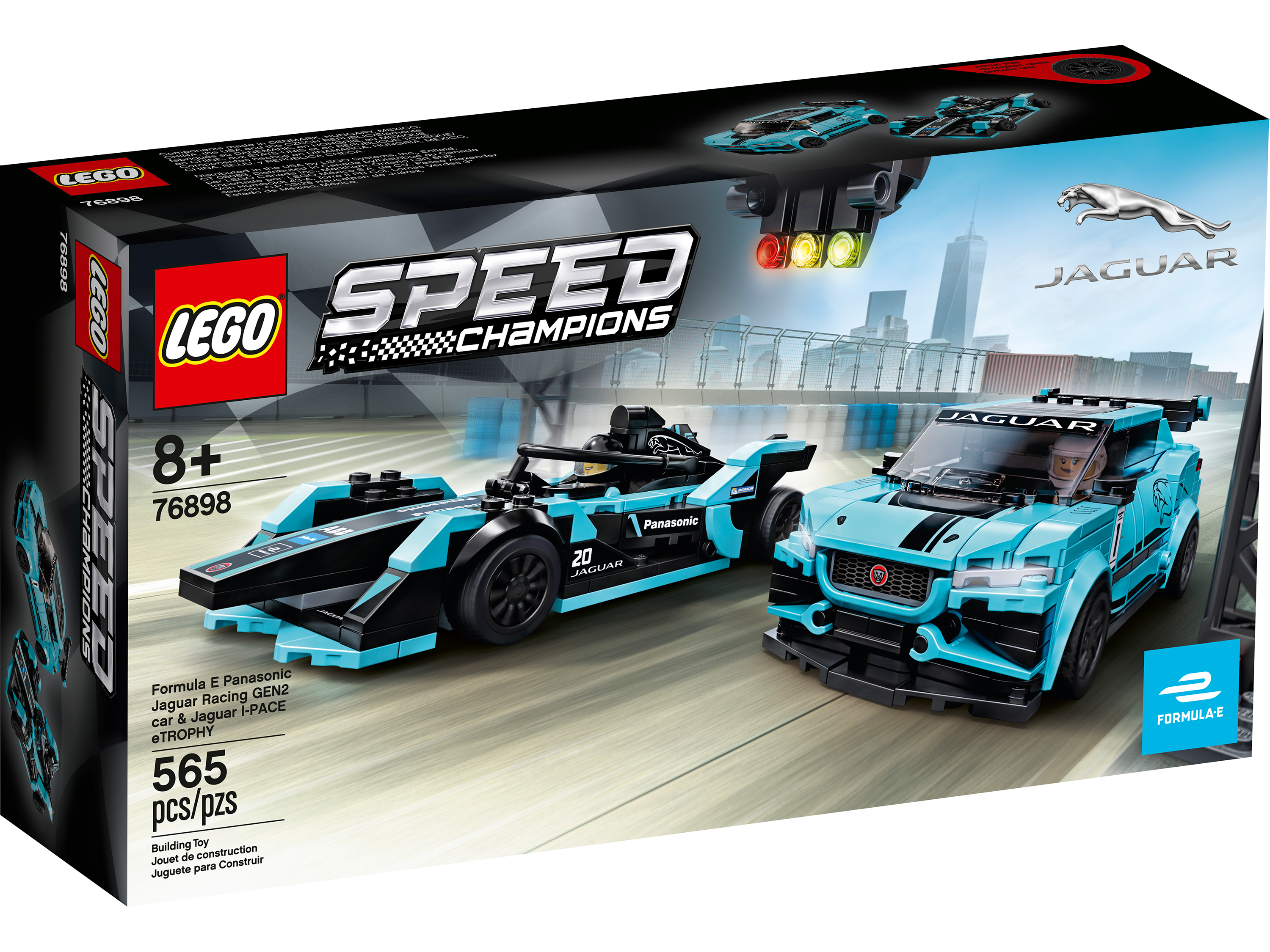 фото Конструктор formula e panasonic jaguar racing gen2 car jaguar i-pace etrophy lego 76898