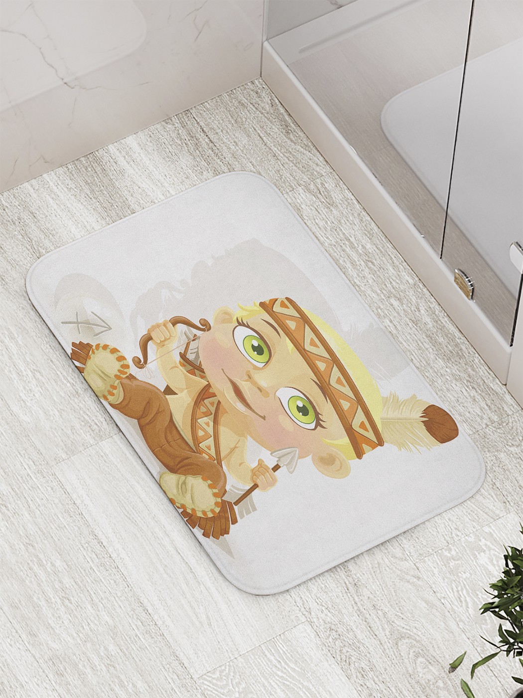 

bath_61076 Коврик противоскользящий для ванной, сауны, бассейна, 77х52 см