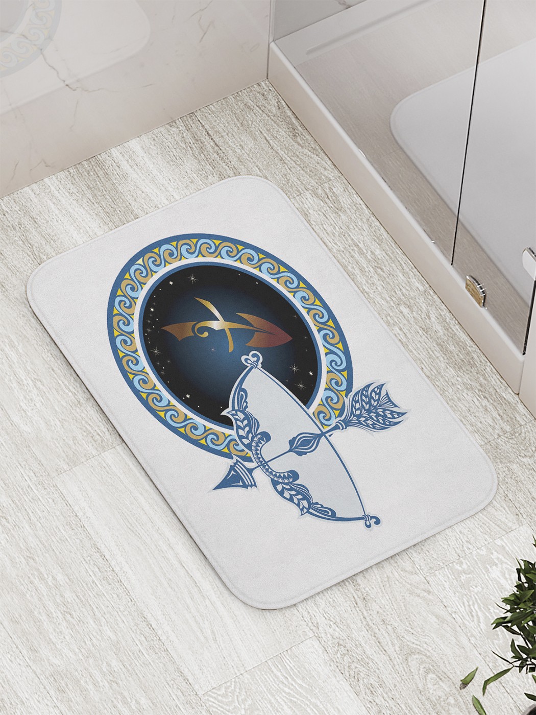 

bath_61074 Коврик противоскользящий для ванной, сауны, бассейна, 77х52 см