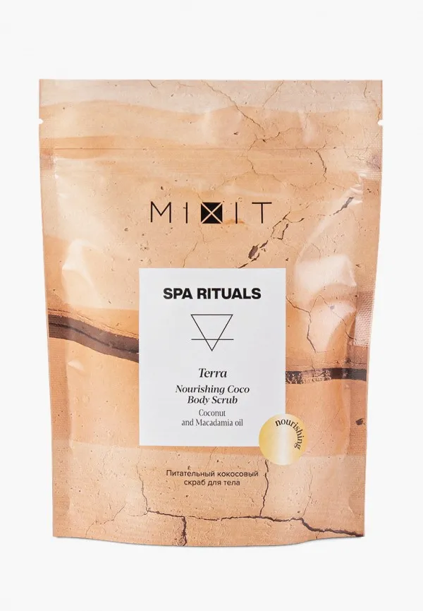 фото Скраб для тела mixit spa rituals terra питательный, кокосовый, 200 мл