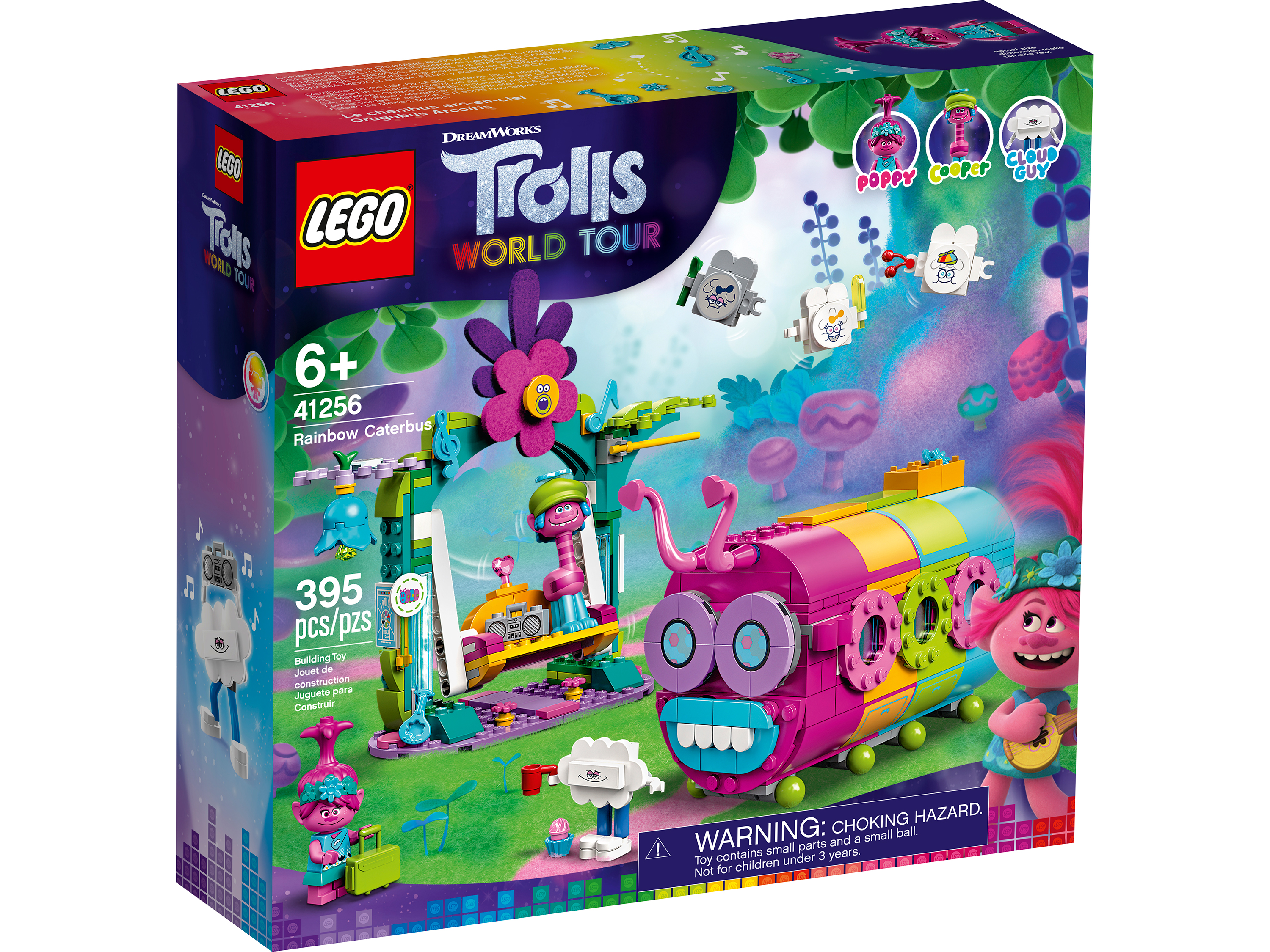 фото Конструктор trolls радужный автобус троллей lego 41256