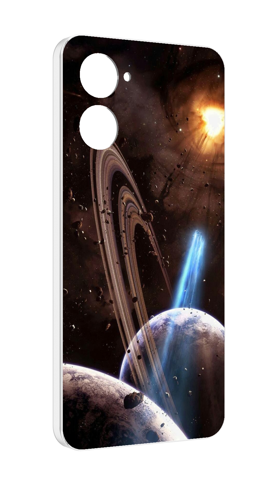

Чехол MyPads сатурн в космосе для Realme 10S противоударный, Tocco