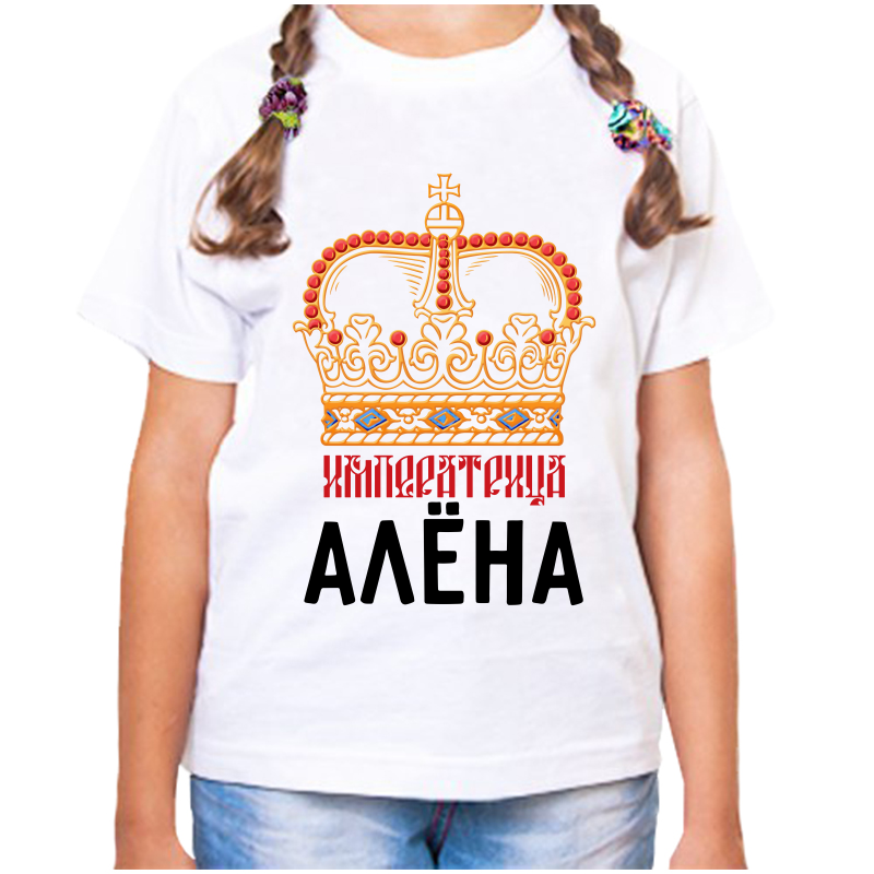 

Футболка девочке белая 28 р-р императрица алена, Белый, fdd_imperatrica_alena