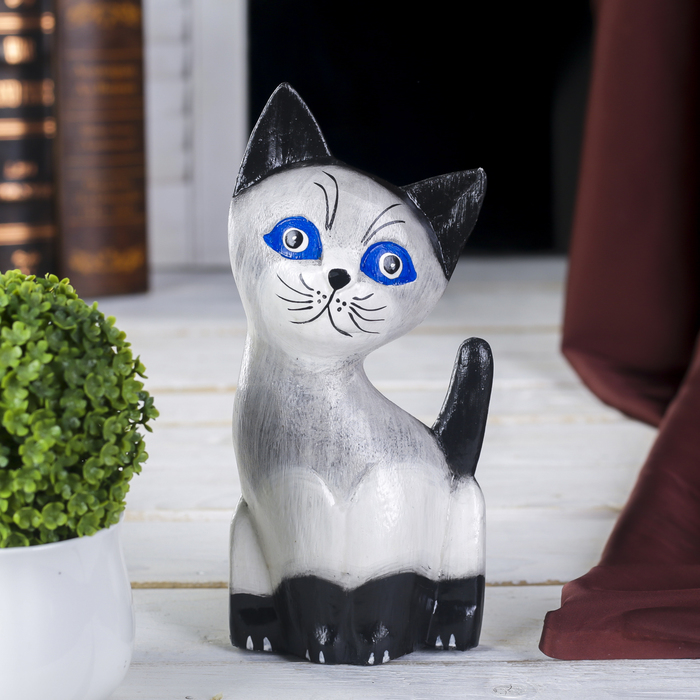 

Сувенир дерево "Серая кошечка" 5х9х20 см