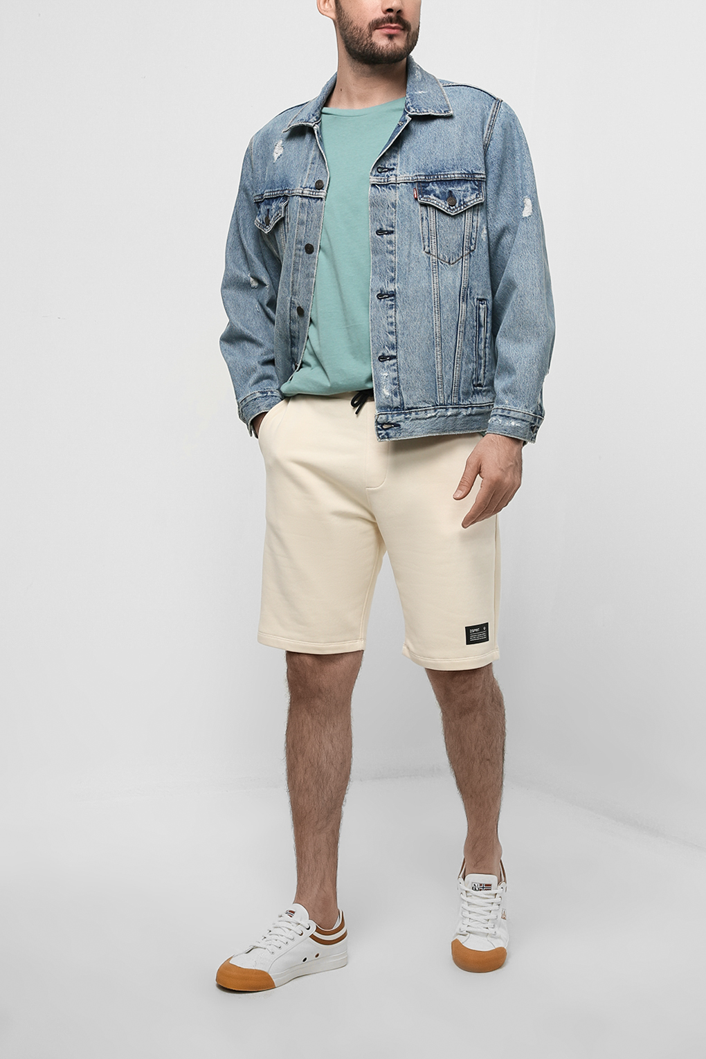

Шорты мужские Esprit Casual 032EE2C301 бежевые M, 032EE2C301