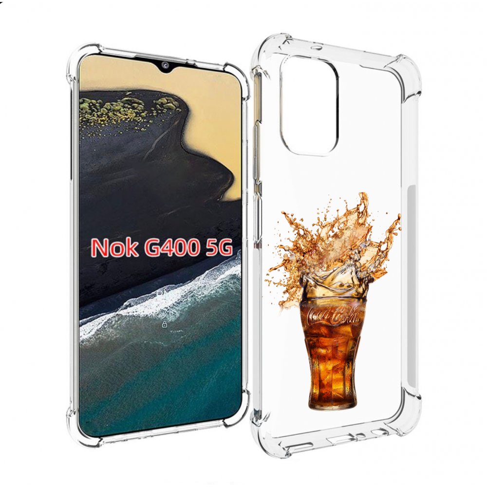 

Чехол MyPads Кола-в-стакане для Nokia G400 5G, Прозрачный, Tocco