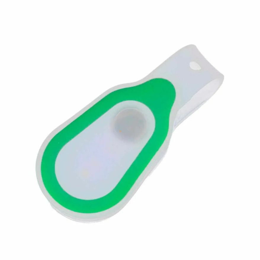 

Магнитная силиконовая LED клипса - маячок для одежды, зеленая