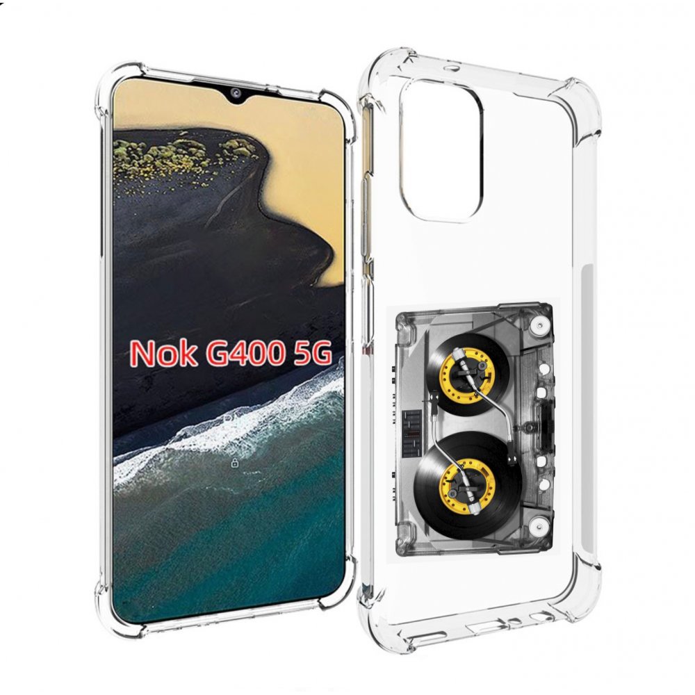 

Чехол MyPads Кассета музыкальная для Nokia G400 5G, Прозрачный, Tocco