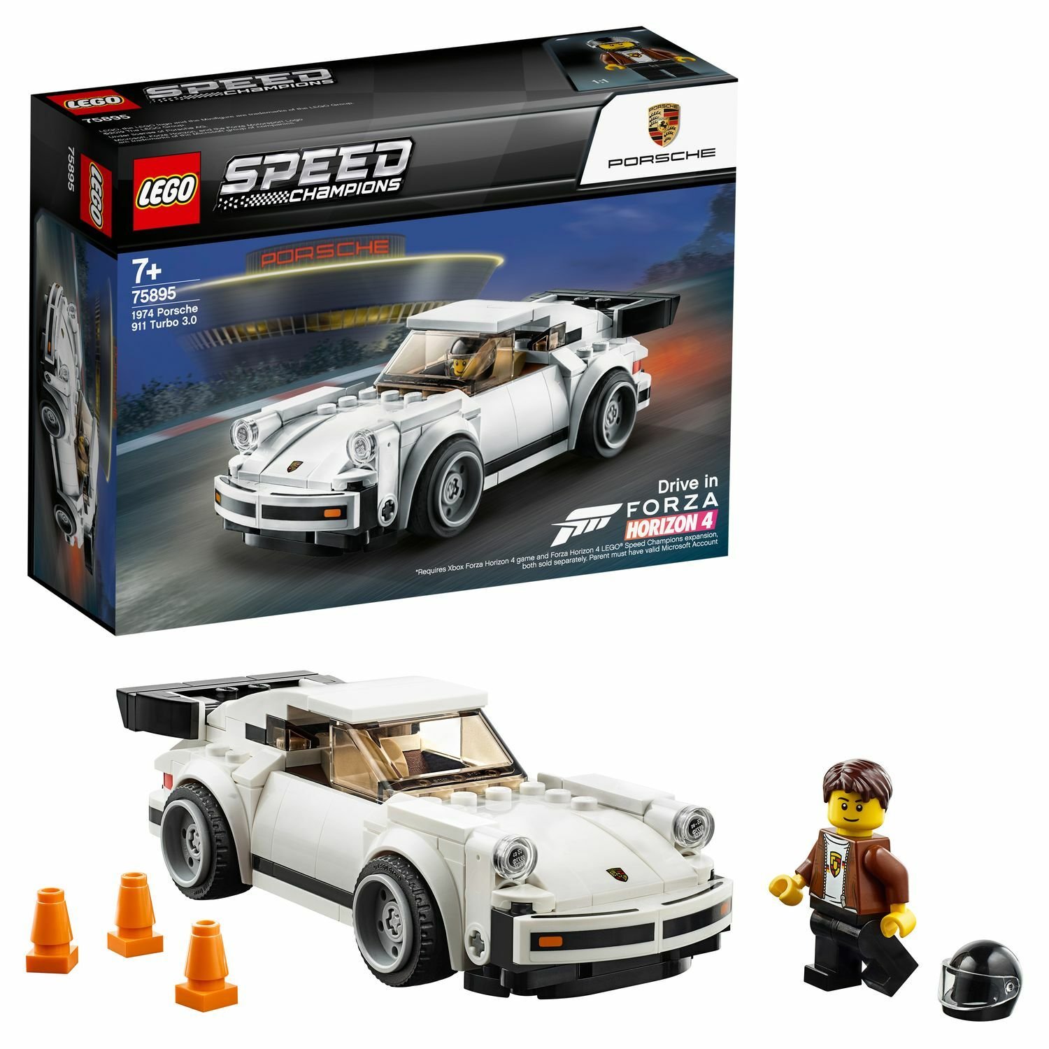 Конструктор Скоростные чемпионы 1974 Porsche 911 Turbo 3.0 LEGO 75895
