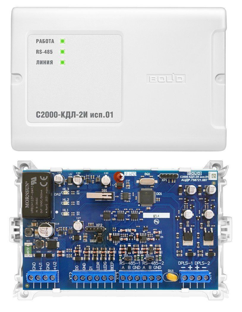 

С2000-КДЛ-2И исп.01 Контроллер двухпроводной линии с гальванической развязкой