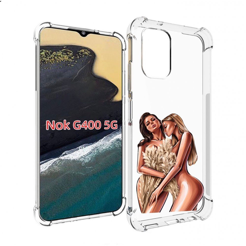 

Чехол MyPads Иллюстрированные-девушки женский для Nokia G400 5G, Прозрачный, Tocco