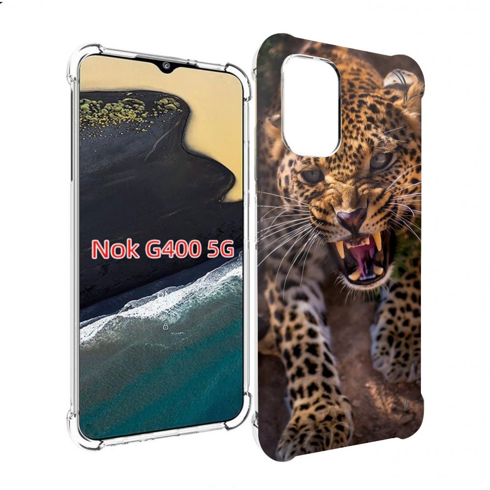 

Чехол MyPads Злой-гепард для Nokia G400 5G, Прозрачный, Tocco