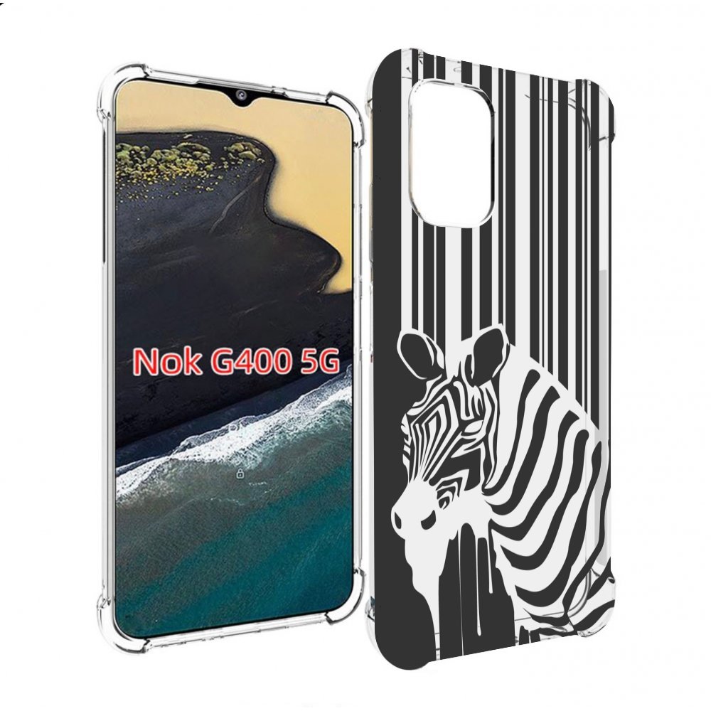 

Чехол MyPads Зебра для Nokia G400 5G, Прозрачный, Tocco