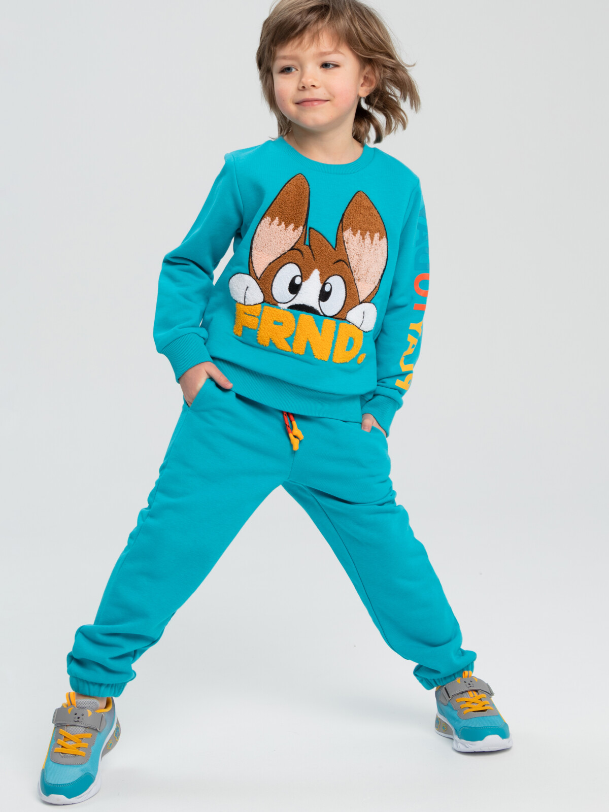 

Брюки детские PlayToday Kids 12312066, голубой, 122, 12312066