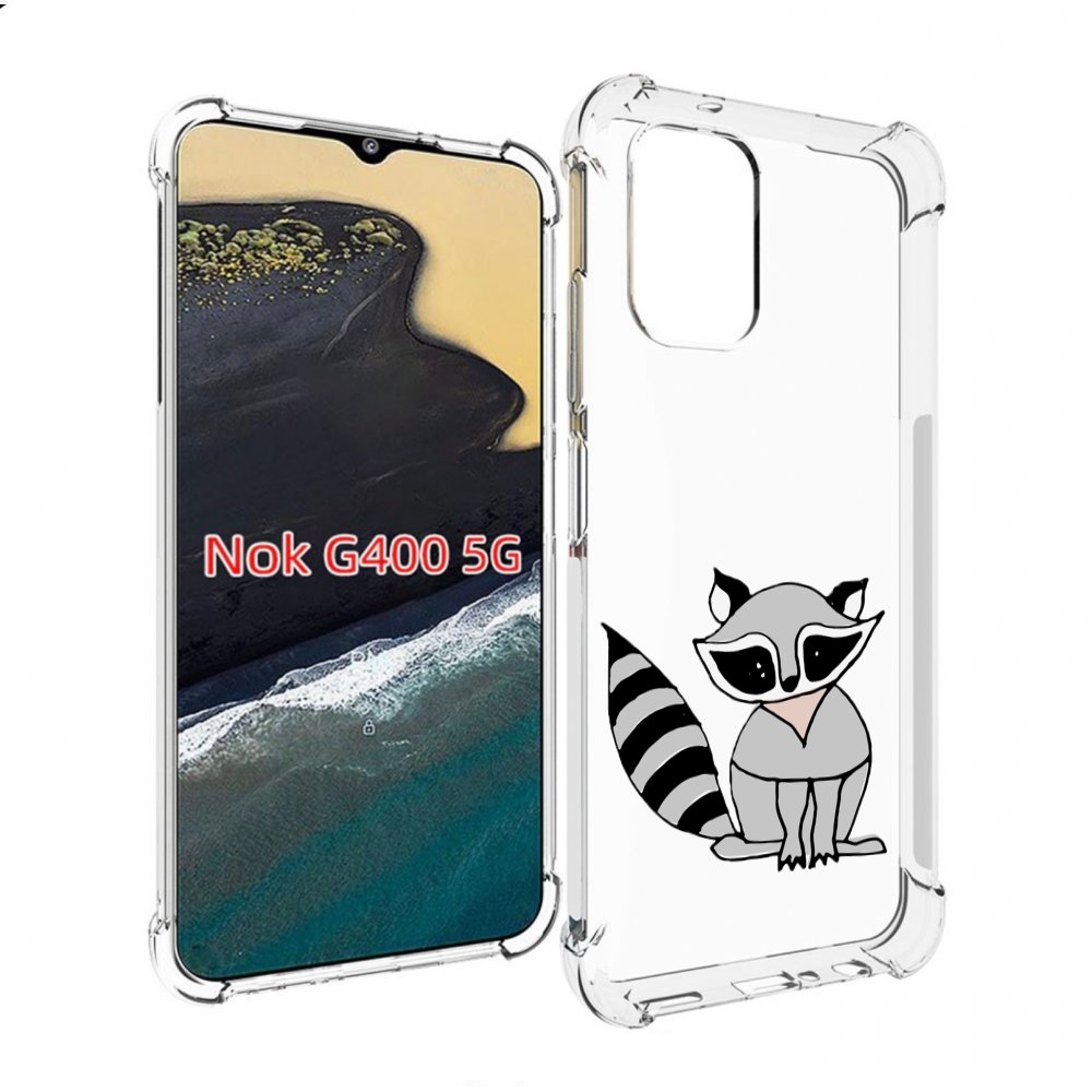 

Чехол MyPads Енотик для Nokia G400 5G, Прозрачный, Tocco
