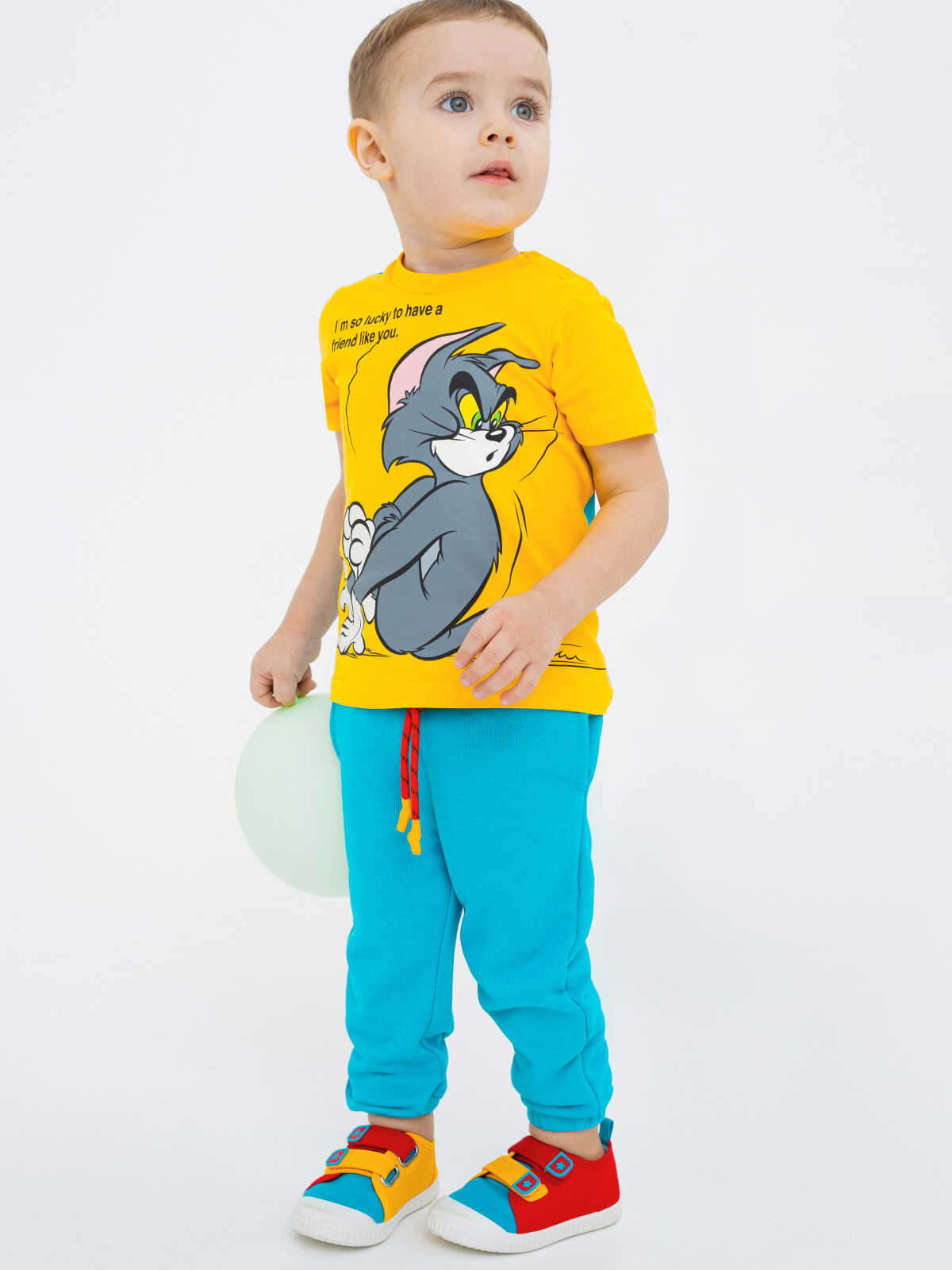 

Брюки детские PlayToday Baby 12313011, голубой, 80, 12313011