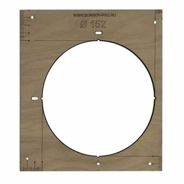 Шаблон со смещенным отверстием, диаметр 152 мм