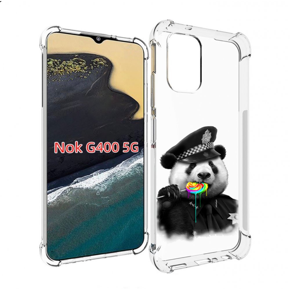 

Чехол MyPads Панда полиция для Nokia G400 5G, Прозрачный, Tocco