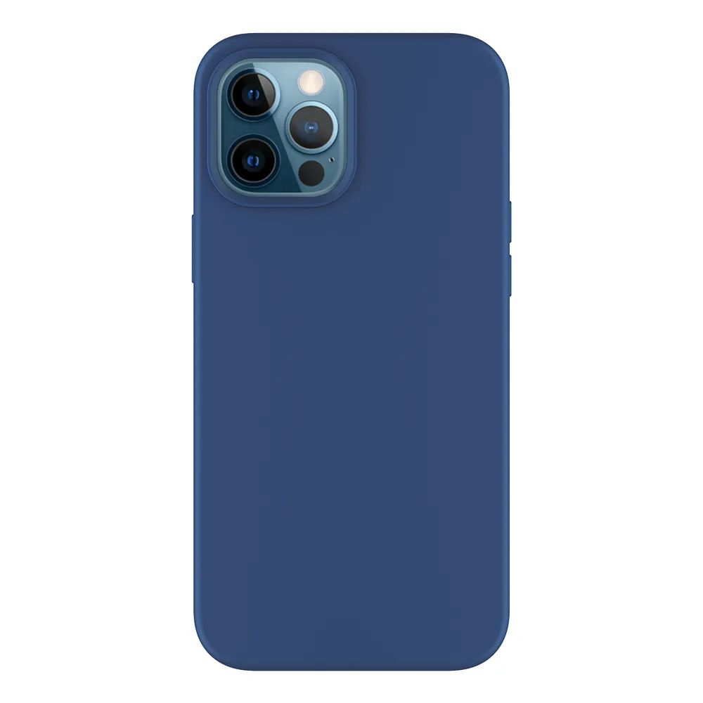 

Накладка Soft Silicone для Apple iPhone 12 Pro Max, синий, PET синий, Deppa