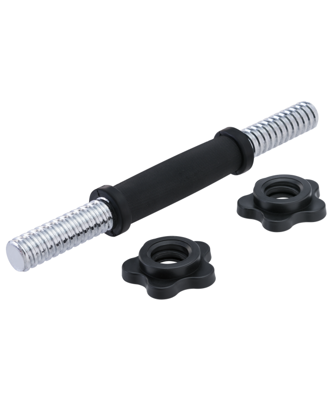 

Гриф гантельный BB-105, металлический, с пластиковыми замками, 35 см, Starfit