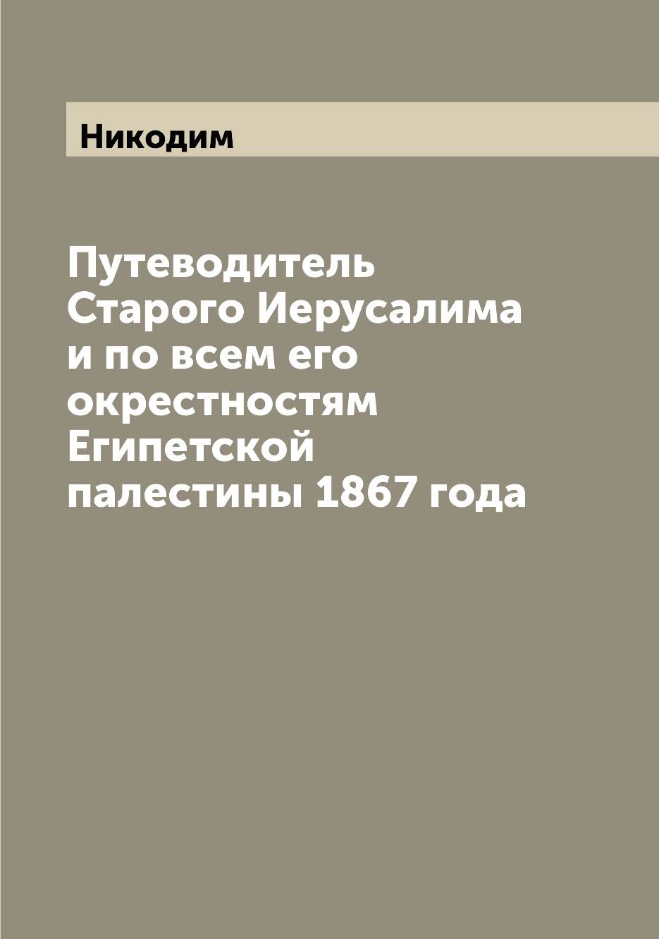 

Путеводитель Старого Иерусалима и по всем его окрестностям Египетской палестины 1...