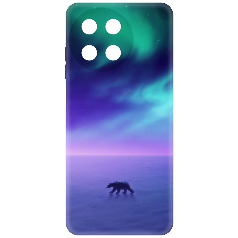 

Чехол-накладка Krutoff Soft Case Северное Сияние для Realme 11 4G черный