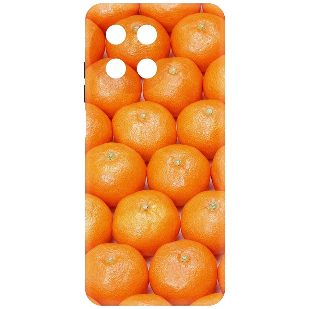 

Чехол-накладка Krutoff Soft Case Мандаринки для Realme 11 4G черный