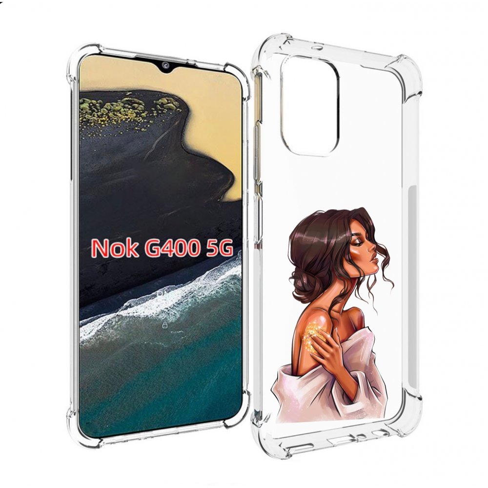 

Чехол MyPads Девушка-нежная женский для Nokia G400 5G, Прозрачный, Tocco