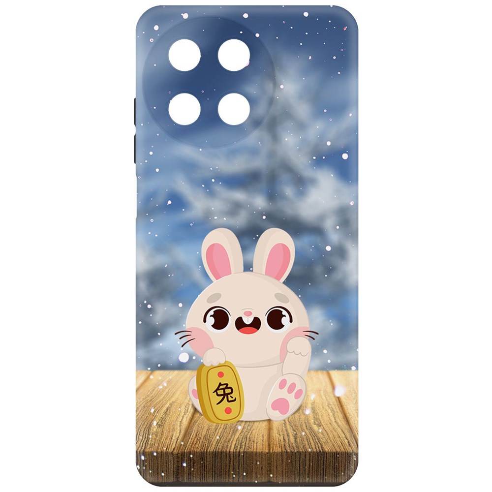 

Чехол-накладка Krutoff Soft Case Год кролика для Realme 11 4G черный