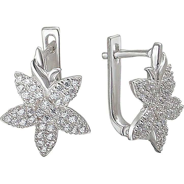 

Серьги женские из серебра Эстет 01С1510895, фианит, 01С1510895