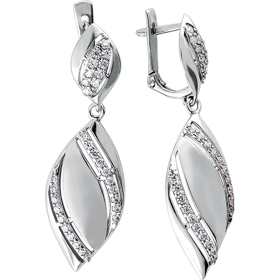 

Серьги женские из серебра Эстет 01С1510924, фианит, 01С1510924