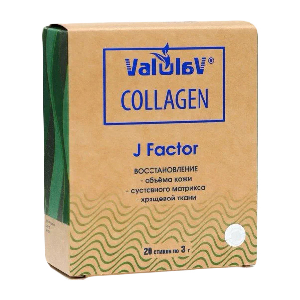 Коллаген ValulaV J Factor восстановление, 20 стиков по 3 г
