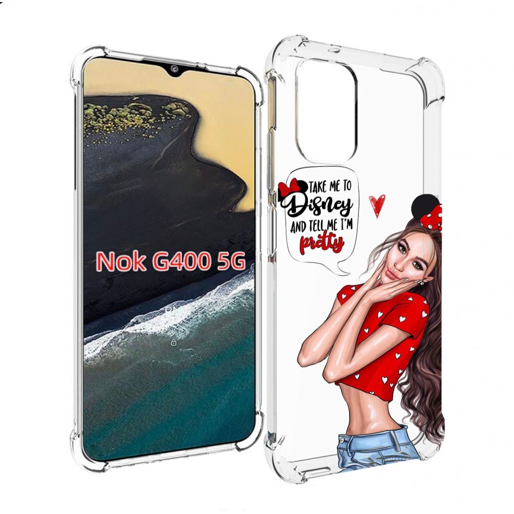 

Чехол MyPads Девушка-Мини женский для Nokia G400 5G, Прозрачный, Tocco