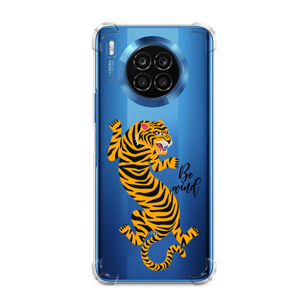 

Чехол Awog на Honor 50 Lite "Tiger be wind", Желтый;черный