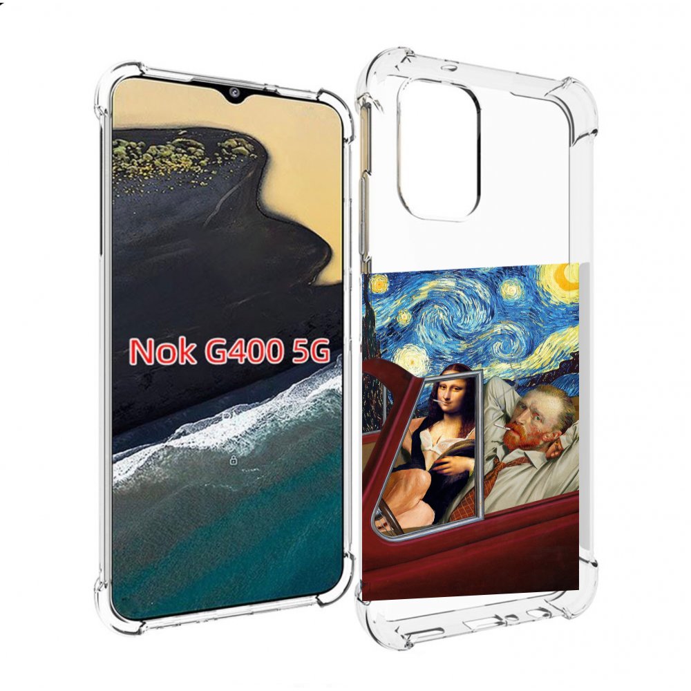 

Чехол MyPads Да-Винчи-в-одном для Nokia G400 5G, Прозрачный, Tocco