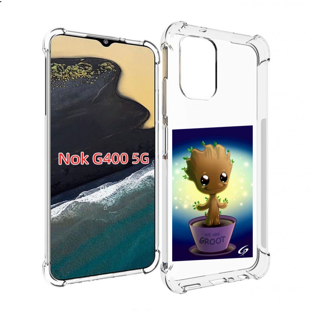 

Чехол MyPads Грут для Nokia G400 5G, Прозрачный, Tocco