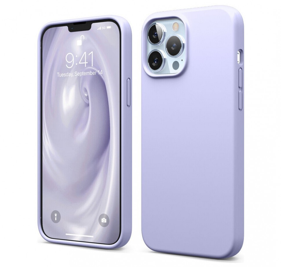 фото Чехол elago soft silicone для iphone 13 pro max, фиолетовый