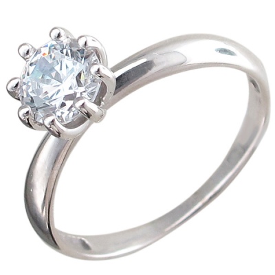 

Кольцо из серебра р.  Эстет 01К154861, фианит, 01К154861