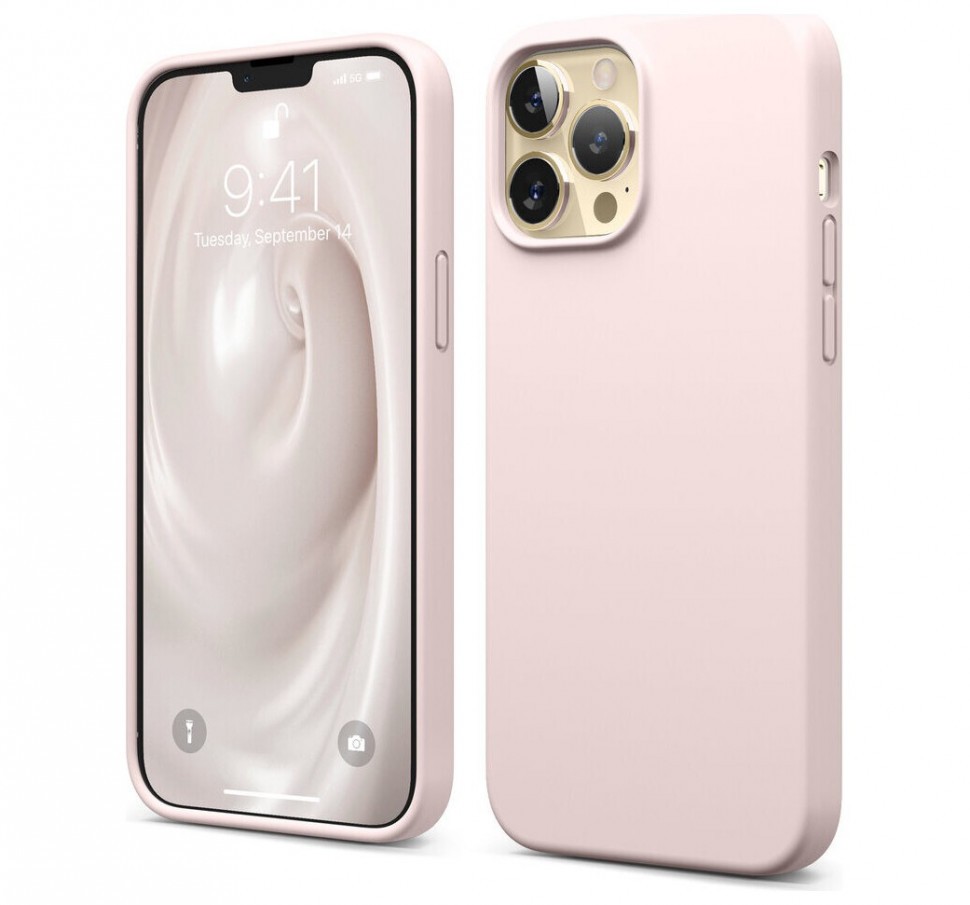 фото Чехол elago soft silicone для iphone 13 pro max, розовый