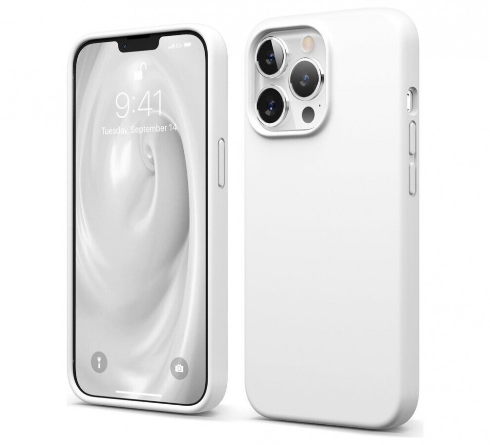 фото Чехол elago soft silicone для iphone 13 pro, белый