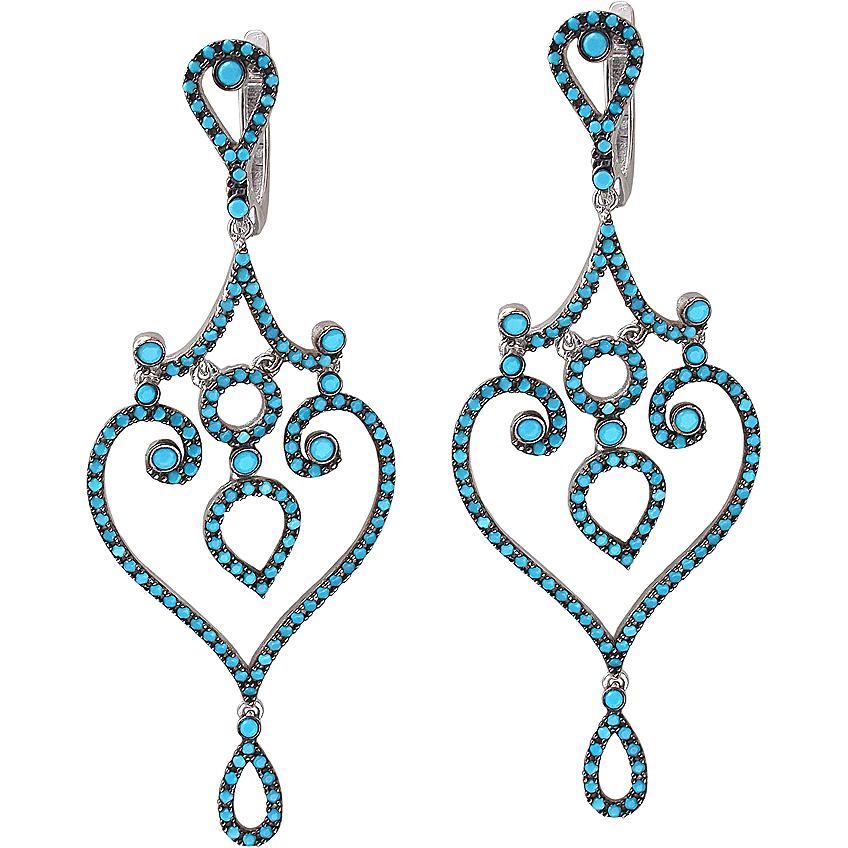 

Серьги женские из серебра Эстет 01С2510217-1, фианит, 01С2510217-1
