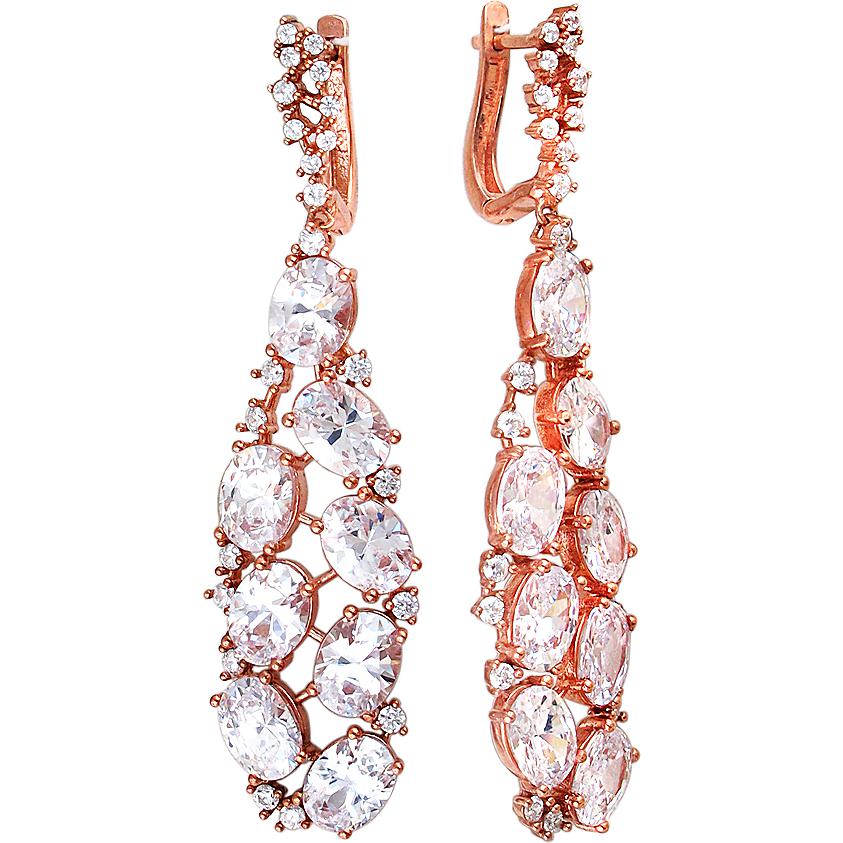 

Серьги женские из серебра Эстет 01С1510200А, фианит, 01С1510200А