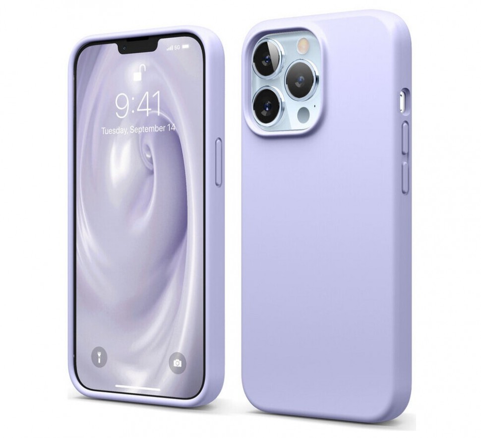 фото Чехол elago soft silicone для iphone 13 pro, фиолетовый