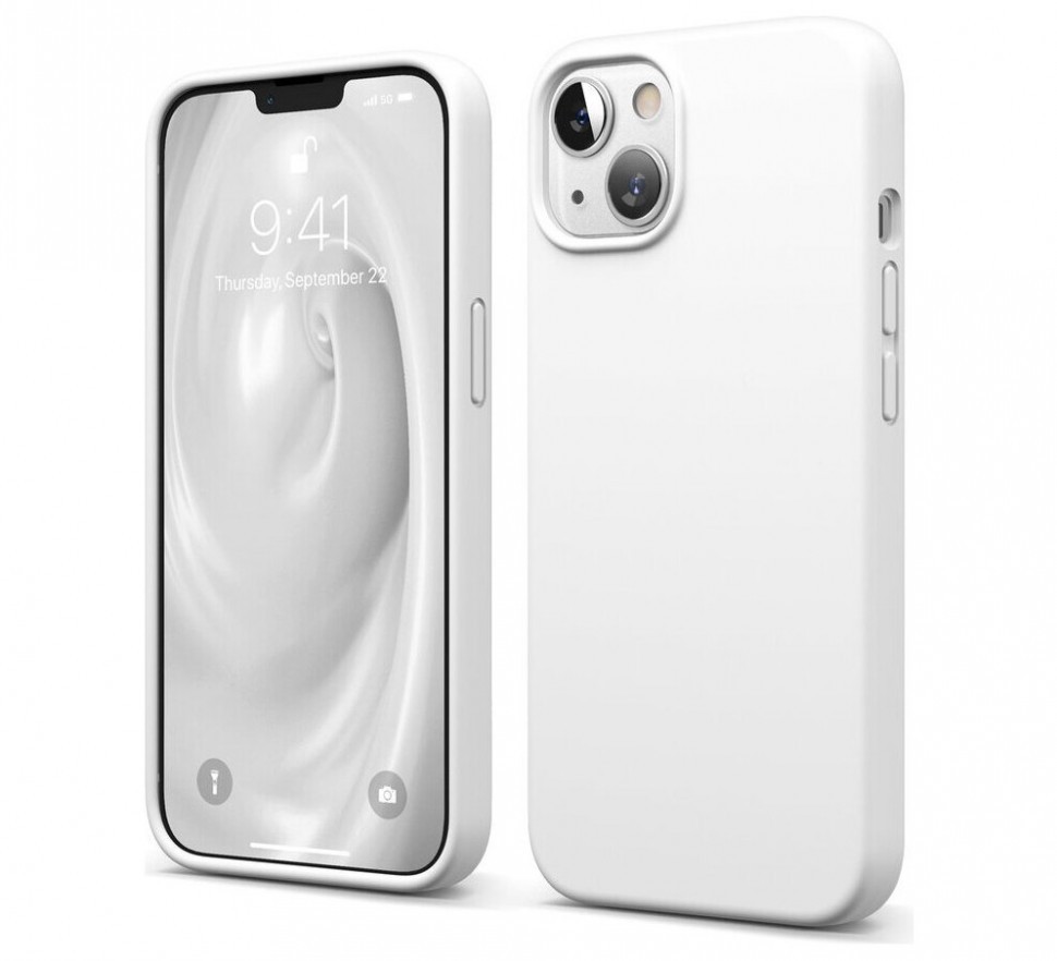 фото Чехол elago soft silicone для iphone 13, белый