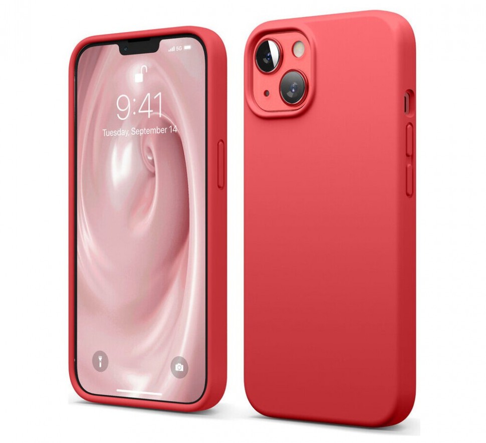 фото Чехол elago soft silicone для iphone 13, красный