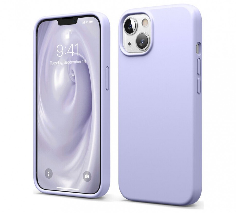 фото Чехол elago soft silicone для iphone 13, фиолетовый
