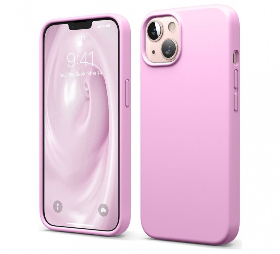 фото Чехол elago soft silicone для iphone 13, ярко-розовый