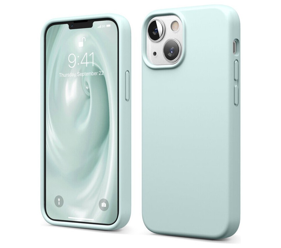 фото Чехол elago soft silicone для iphone 13 mini, мятный