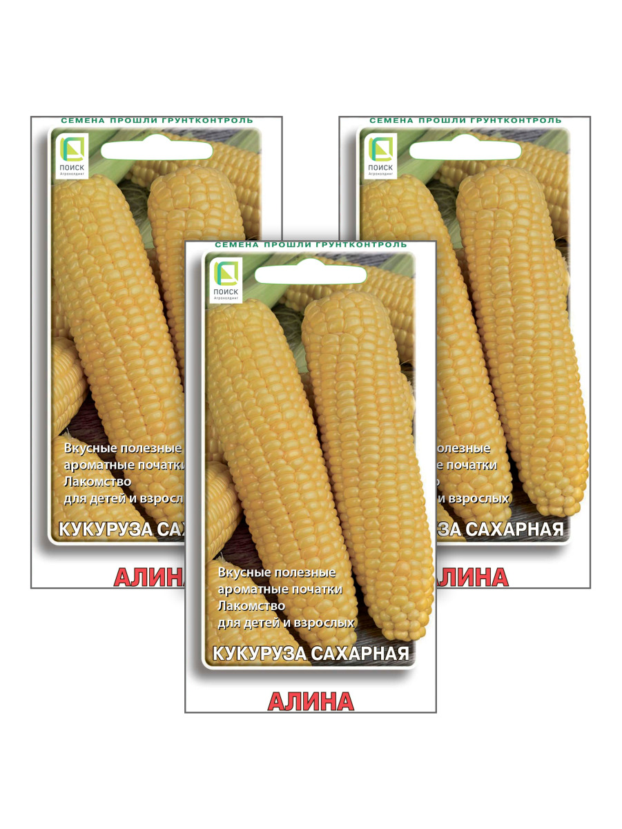 

Семена кукуруза Поиск Алина 96486 3 уп., Кукуруза сахарная