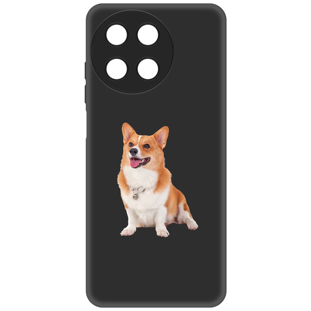 

Чехол-накладка Krutoff Soft Case Корги для Realme 11 4G черный